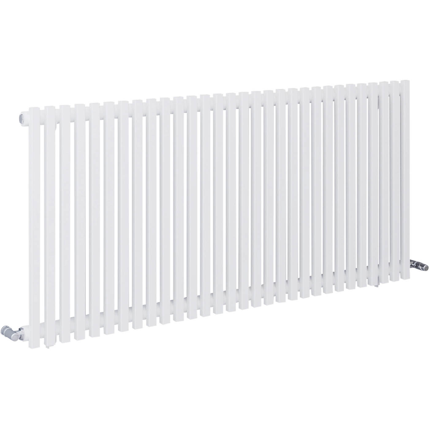 Blyss Designer Radiator White Horizontal Steel Modern Indoor (H)60x(W)120cm - Image 1
