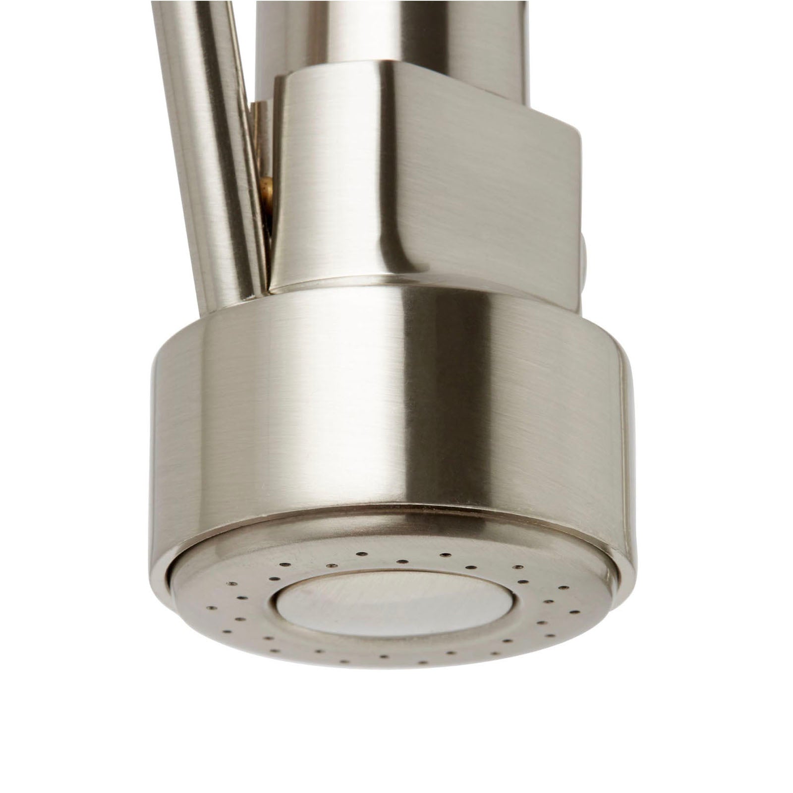 Kitchen Sink Tap Mixer Single Lever Nickel Effect Spring Neck Brass Faucet - Image 3
