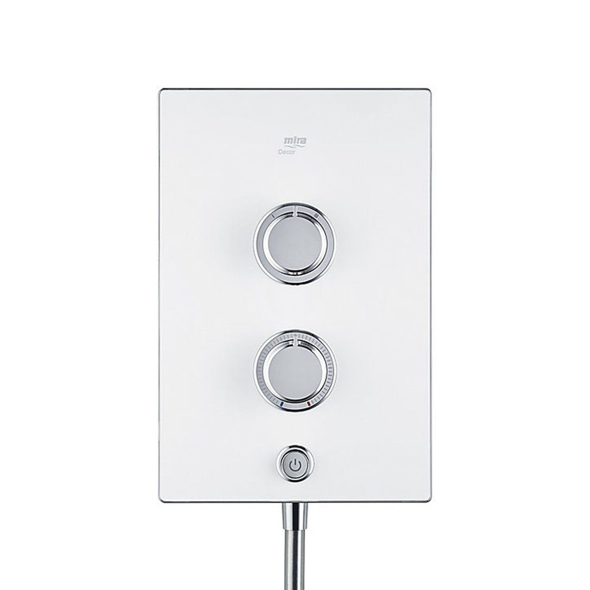 Mira Electric Shower White Single Spray Pattern Bathroom Round Twin Head 10.8kW - Image 5
