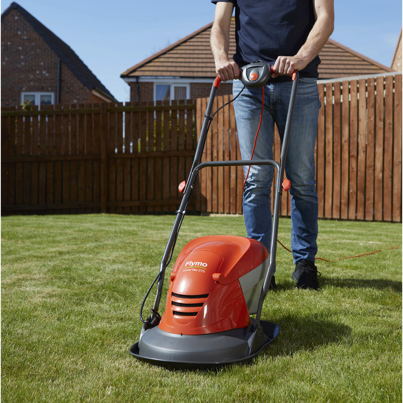 Flymo Corded Electric Hover Lawnmower 270 Lightweight 1300W 240V Capacity 20L - Image 2