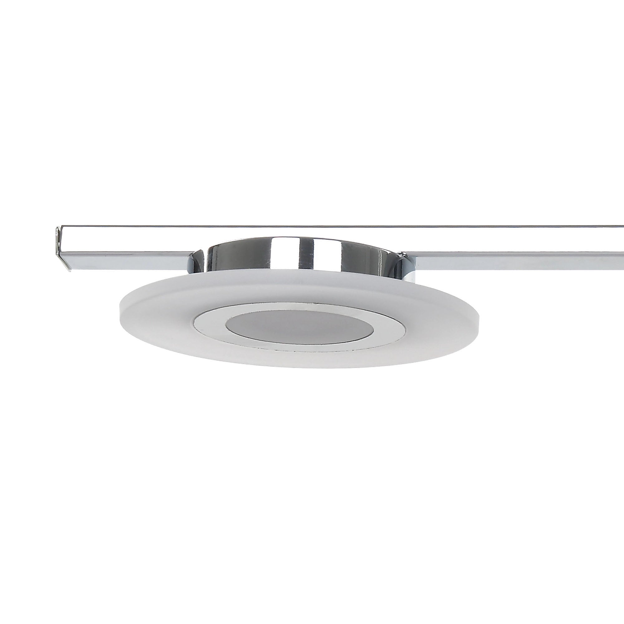 LED Ceiling Light Pendant 4 Way Multi Arm Hanging Bar Kitchen Warm White Chrome - Image 4