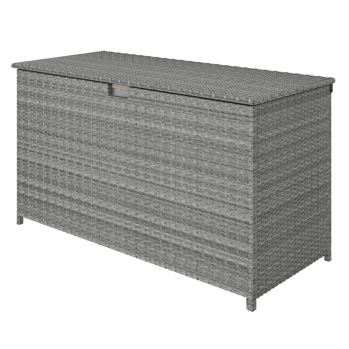 Garden Storage Box Grey Rattan Effect Water Resistant (W) 125cm x (D) 55cm - Image 6
