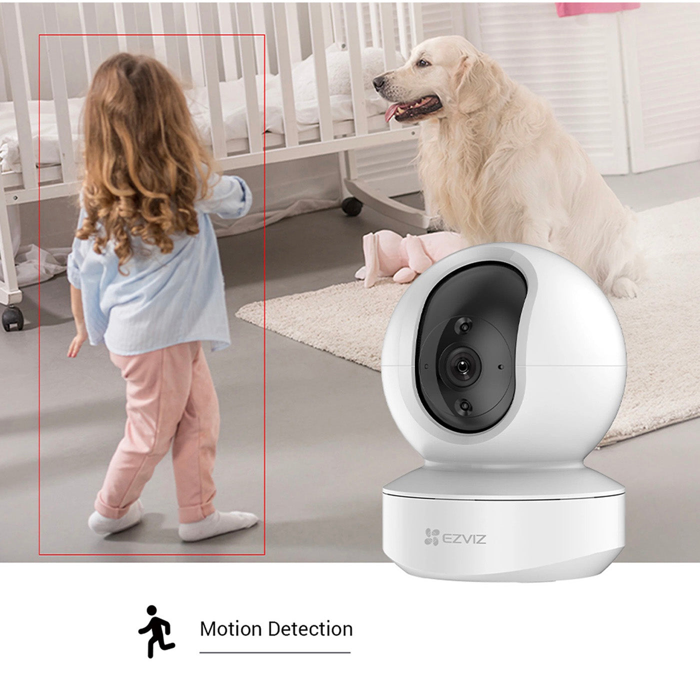 EZVIZ Smart Home Camera CS-TY1-C0-8B4WF White 5V Indoor Wired IP Pan And Tilt - Image 4