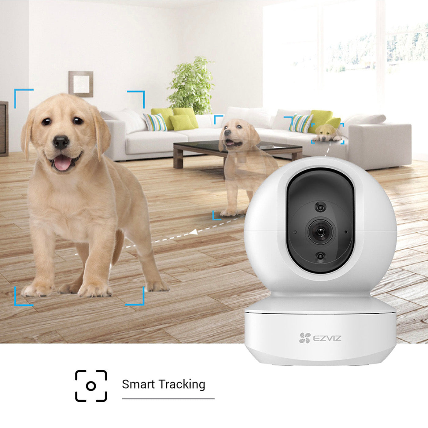 EZVIZ Smart Home Camera CS-TY1-C0-8B4WF White 5V Indoor Wired IP Pan And Tilt - Image 5