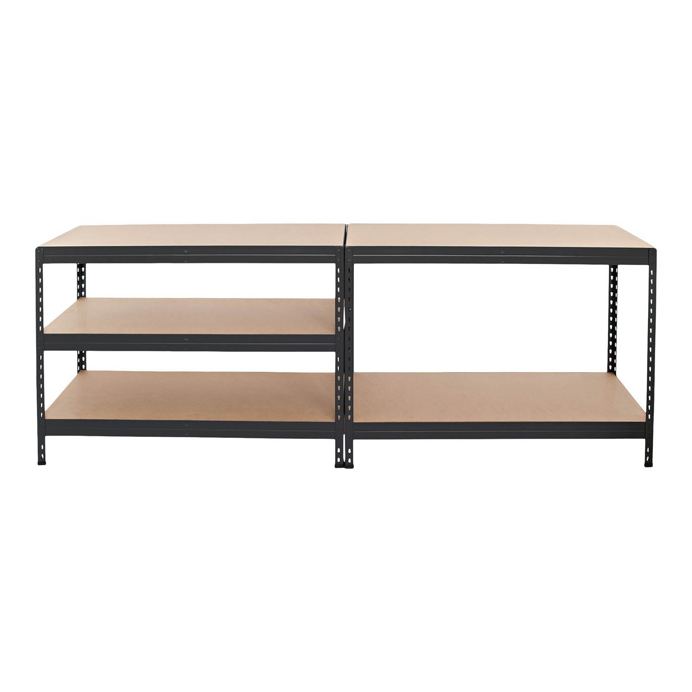 Shelving Unit 5 Tier HDF Steel Adjustable Garage (H)1800mm (W)1276mm (D)400mm - Image 3