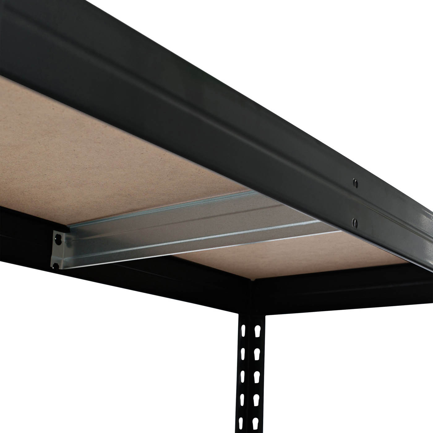 Shelving Unit 5 Tier HDF Steel Adjustable Garage (H)1800mm (W)1276mm (D)400mm - Image 5