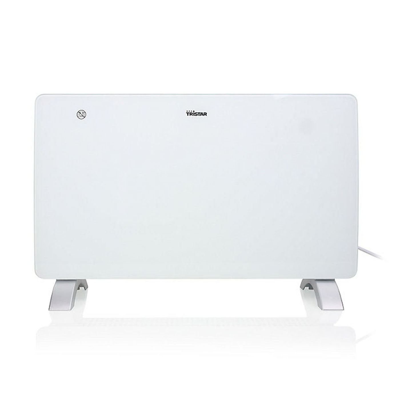 Electric Panel Heater Glass Freestanding White Adjustable Thermostat 1000W - Image 2