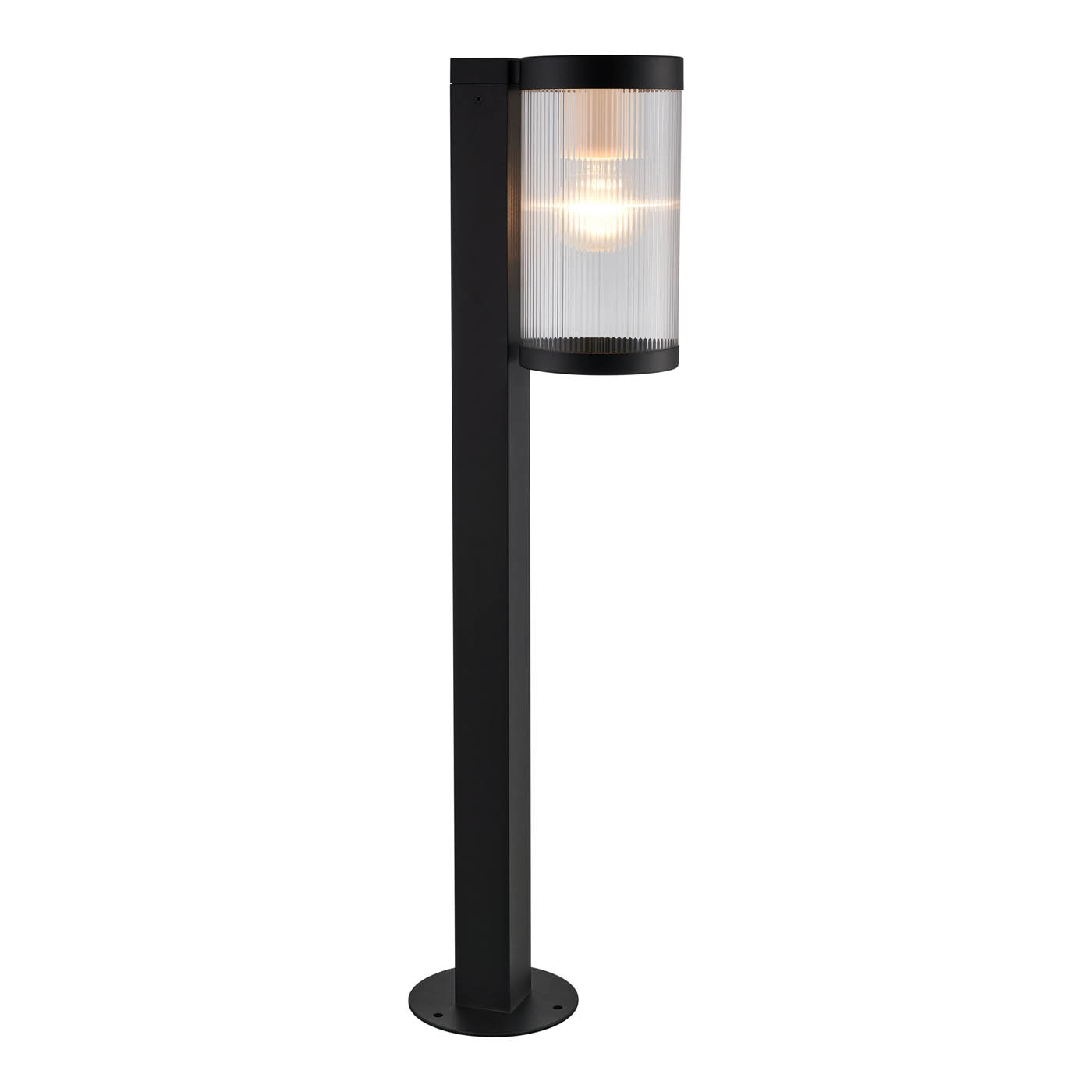 Outdoor Post Light 1 Lamp Aluminium Plastic Sleek Black Garden Path (H)800mm - Image 7