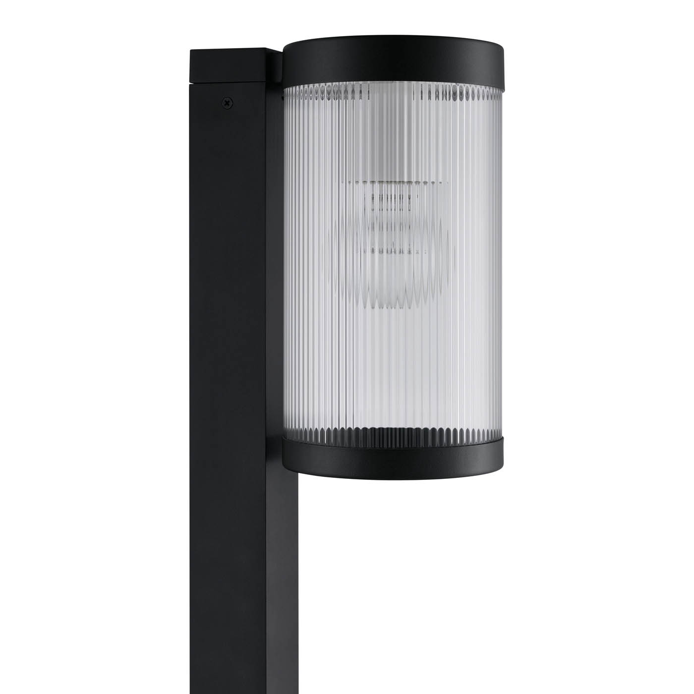 Outdoor Post Light 1 Lamp Aluminium Plastic Sleek Black Garden Path (H)800mm - Image 8