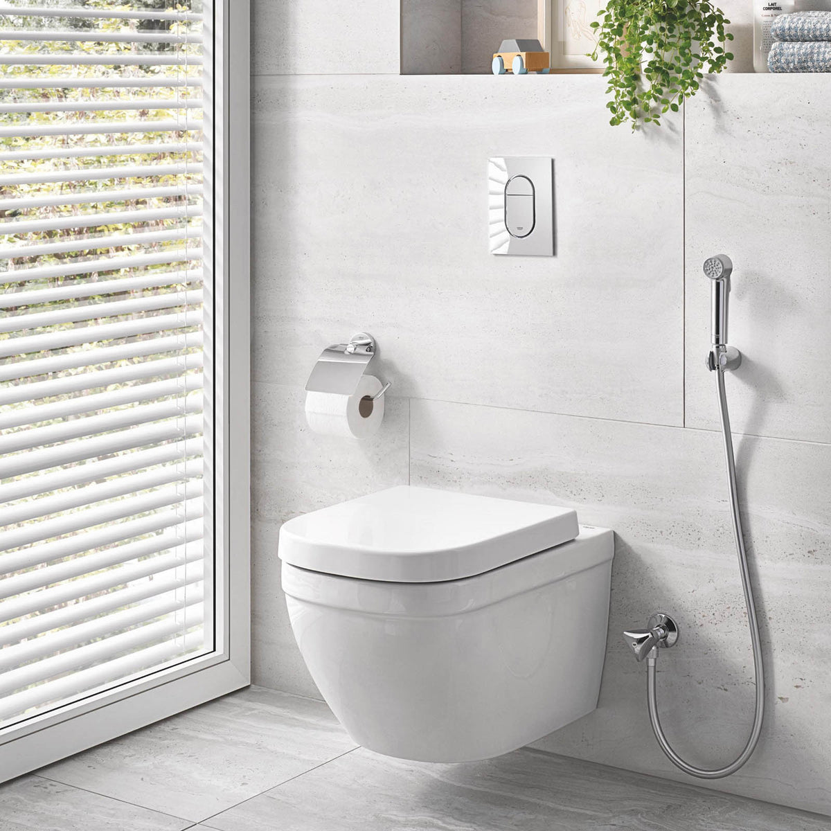 Grohe Tempesta-F Gloss Chrome effect Wall-mounted Single-spray pattern Bidet sprayer kit - Image 2
