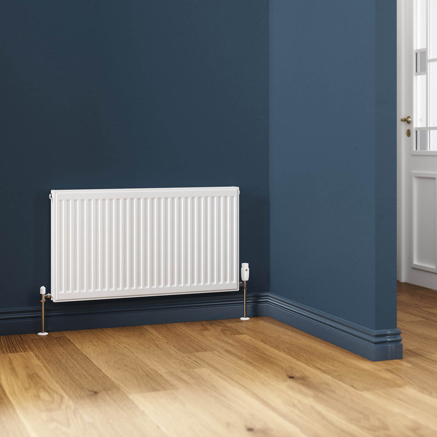 Flomasta Panel Radiator White Type 21 Double Central Heating Compact 90x50cm - Image 2