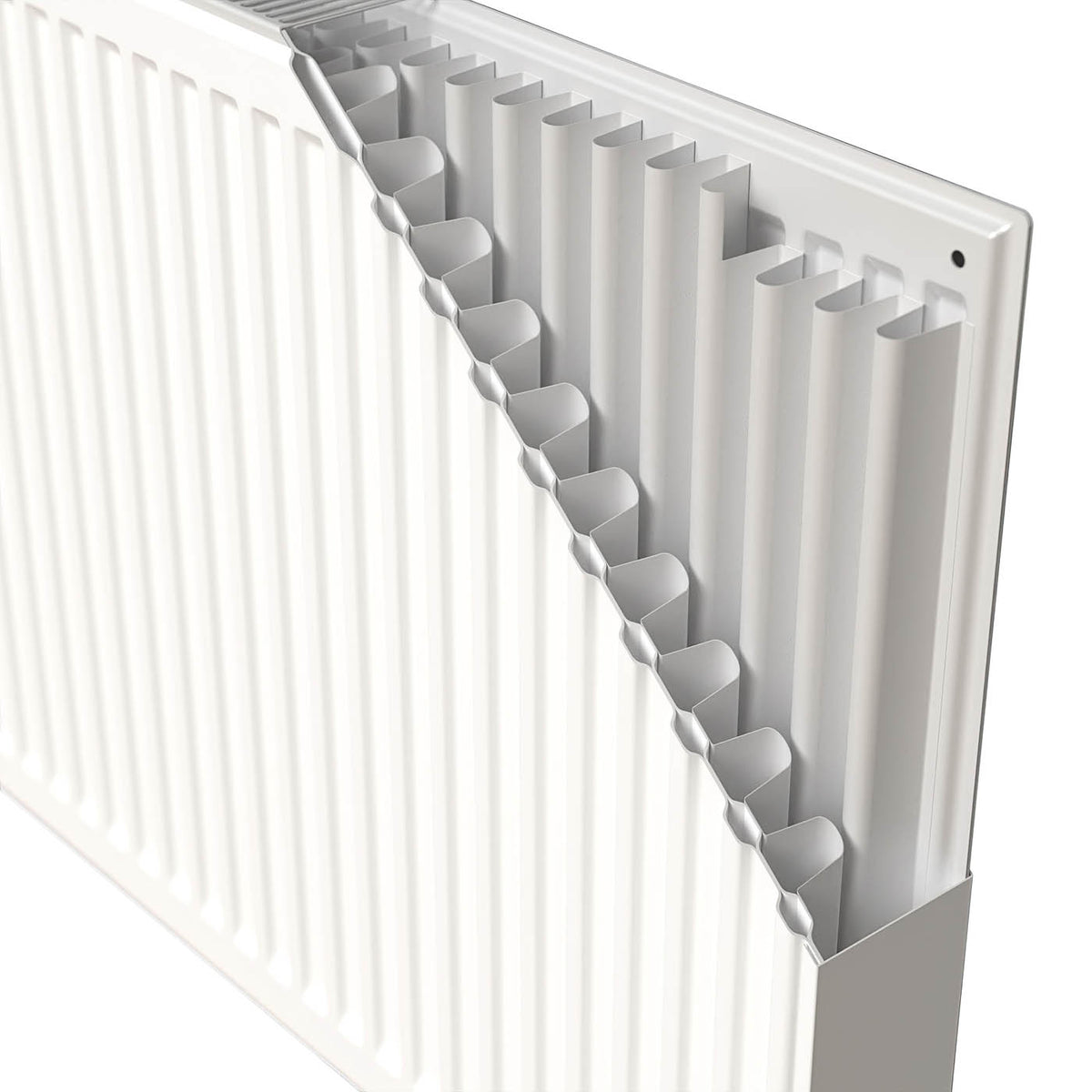 Flomasta Double Panel Radiator Gloss White Type 22 Horizontal 180x30cm - Image 5