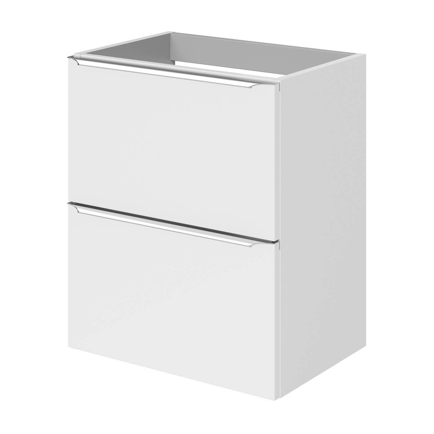 Bathroom Cabinet Soft Close Slimline Gloss White Wall Mounted Modern 600x500mm - Image 1
