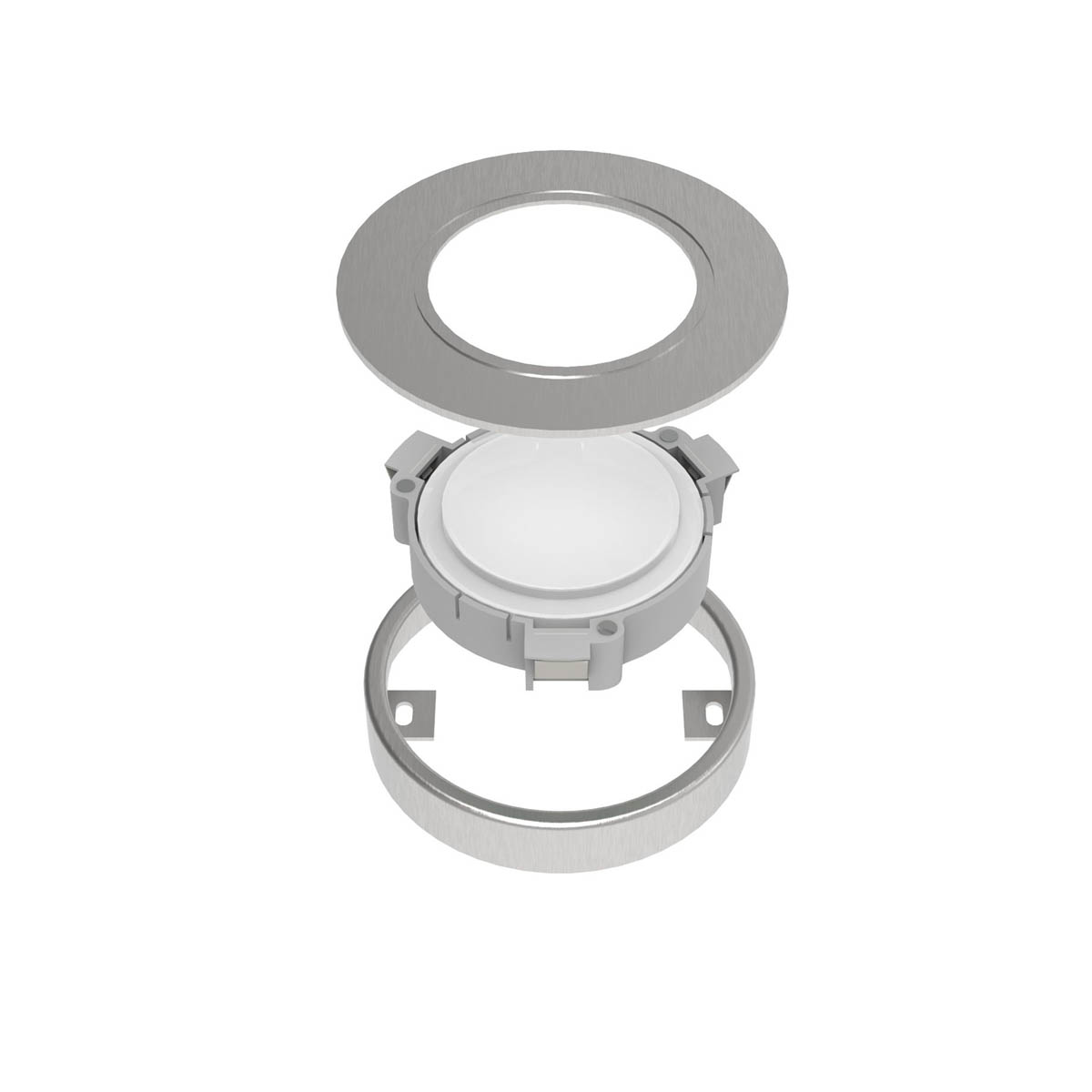 Hype R Pro Under Cabinet Light LED Stainless Steel Effect Variable White 3 Pack - Image 4