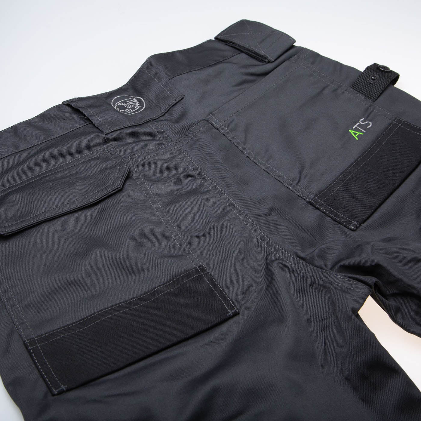 Apache Industrial Wear Mens Trousers Grey Black 9 Pockets Holster W30" L31" - Image 4