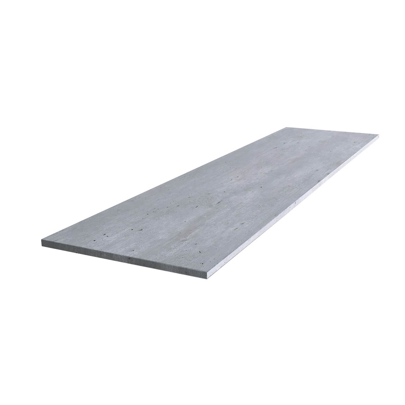 Bathroom Worktop Solid Core Laminate Grey Stone Effect (L)122 x (W)38.5cm - Image 2