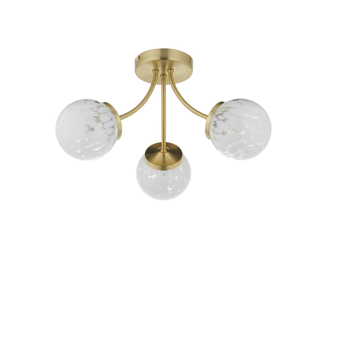 Ceiling Light 3 Way Glass Metal Dimmable G9 Living Room Bedroom Pendant 5W - Image 1
