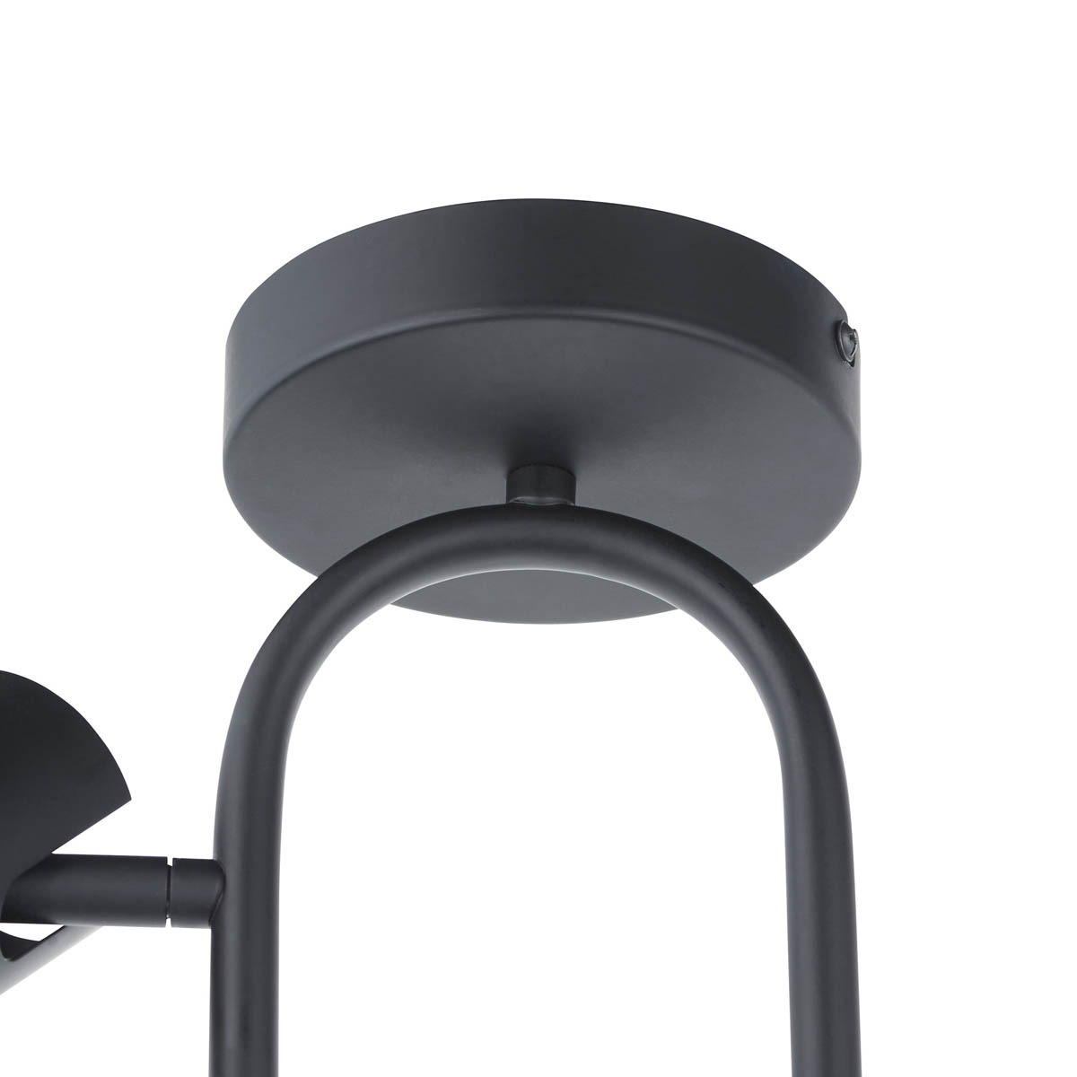 LED Ceiling Spotlight 3 Way Matt Black Metal Adjustable Heads Dimmable Modern - Image 4