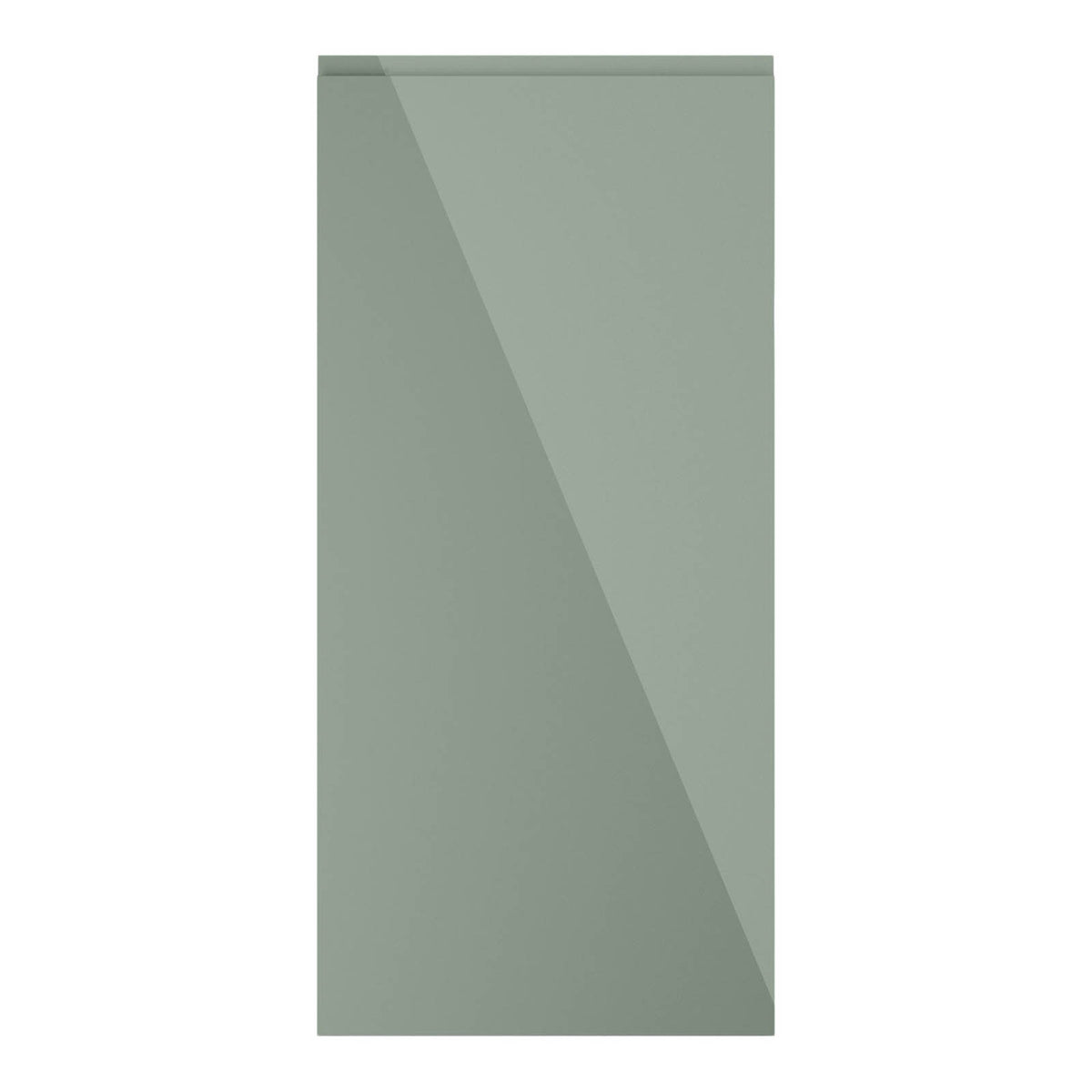 GoodHome Larder Cabinet door 70:30 Gloss reed green (W)600 (H)1287 (T)19mm - Image 1