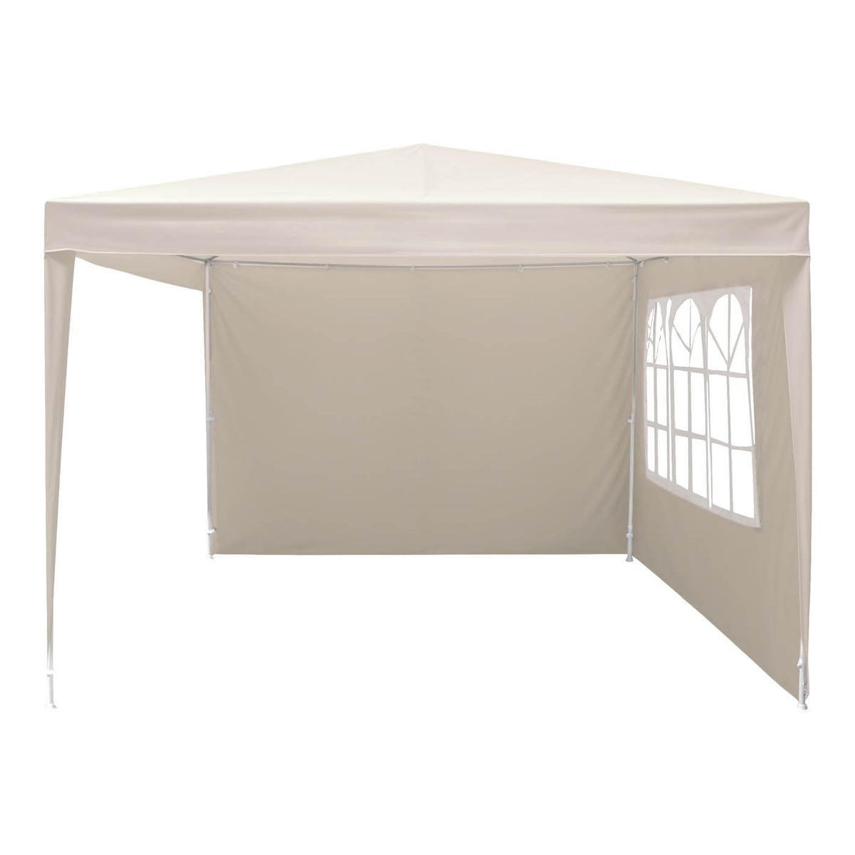 Gazebo Tent Square 3x3 Beige Weatherproof Outdoor Garden Party Marquee - Image 3