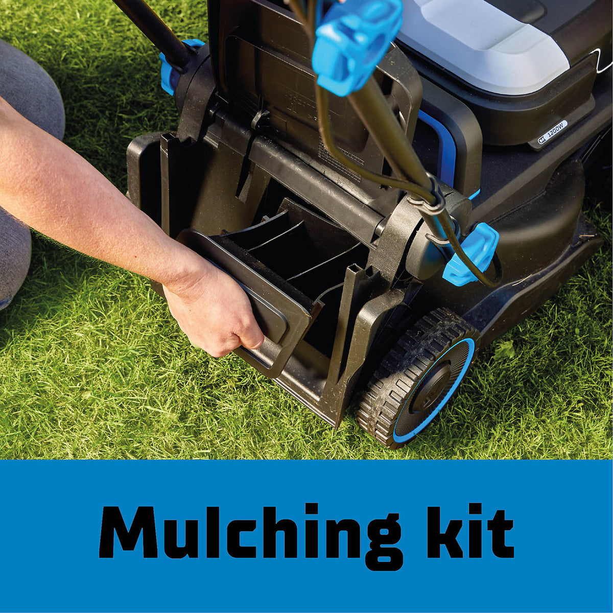 Mac Allister Lawnmower Electric MCB1161LWM 32cm Mulching Grass Cutter 1200W - Image 7