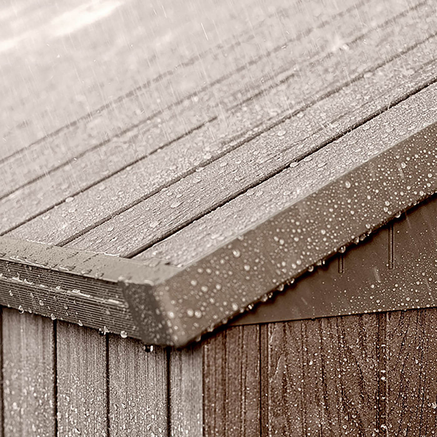 Keter Darwin 8x6 ft Apex Plastic 2 door Shed with floor & 1 window - Image 6