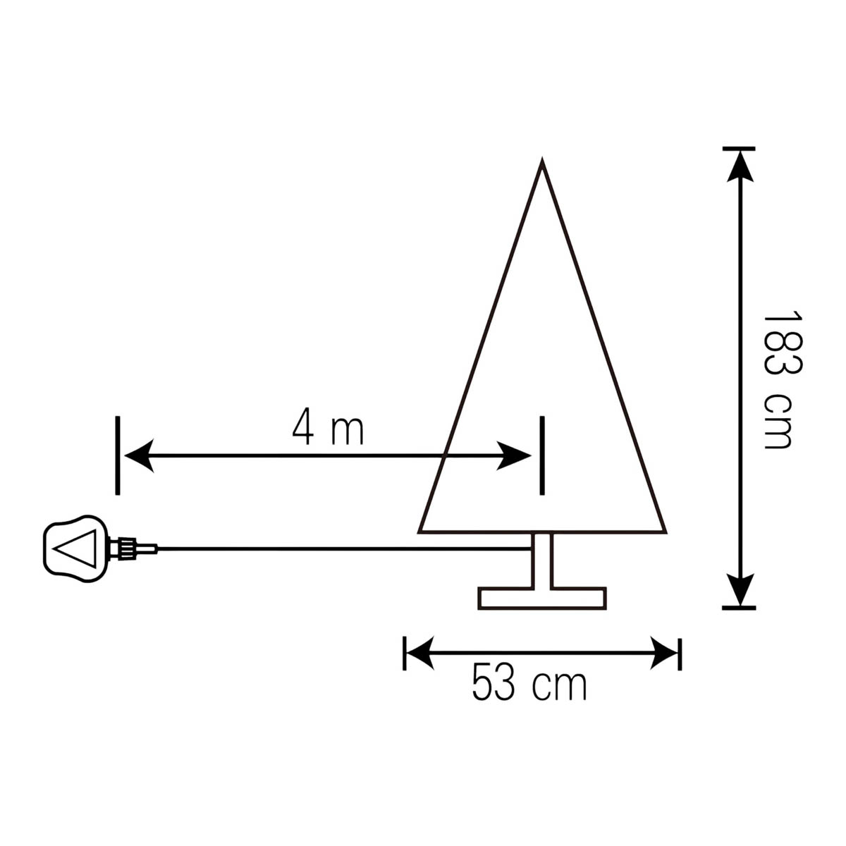 Christmas Tree 6ft White Slim Artificial LED Pre Lit 40 Warm White Timer Baubles - Image 3