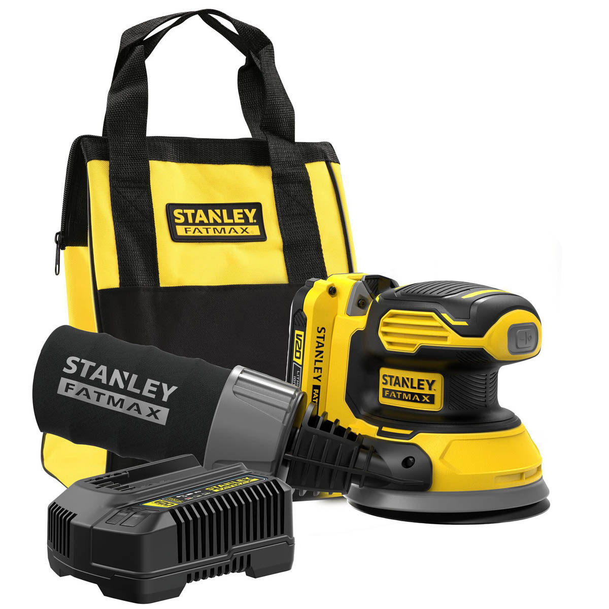 Stanley FatMax Random Orbit Sander V20 Cordless SFMCW220D1S 18V 125mm 2 Li-ion - Image 3