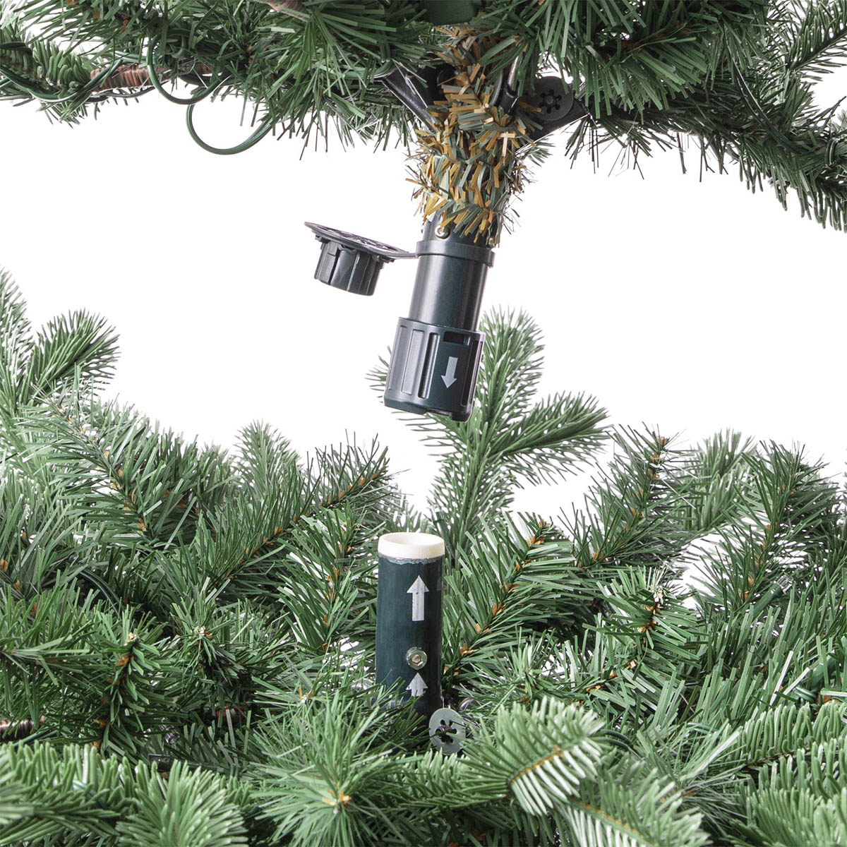 Christmas Tree 7ft Green LED Pre Lit Artificial Warm White Full Nordmann Indoor - Image 5