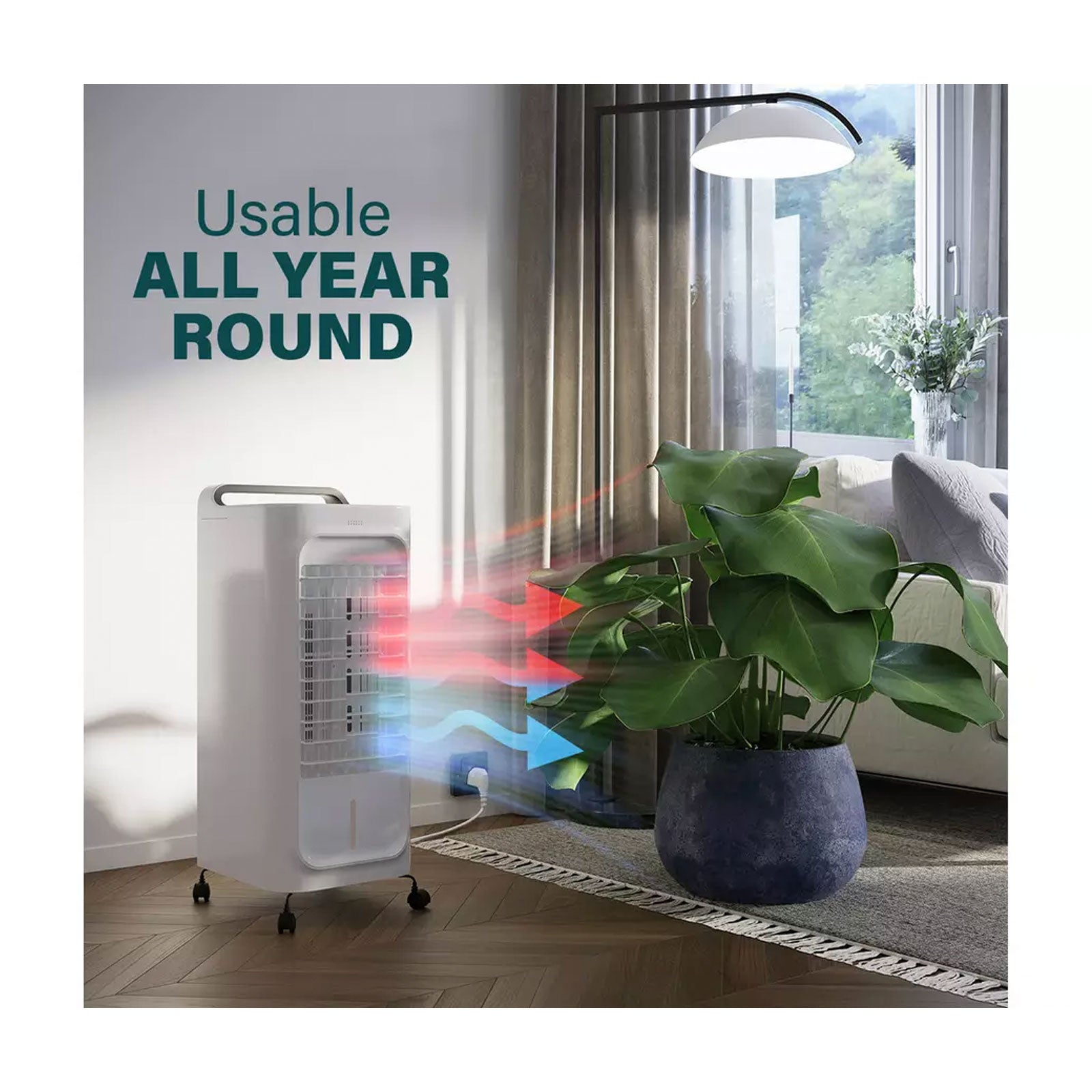 Princess Air Cooler Heater 3 in 1 Portable 5L Timer 3 Speed 2000W - Image 4