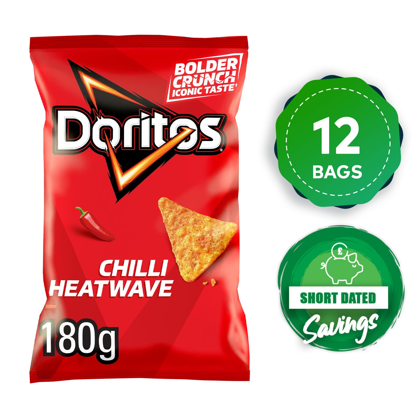 Doritos Tortilla Chips Chilli Heatwave Sharing Crisps Bag 12 x 180g - Image 10