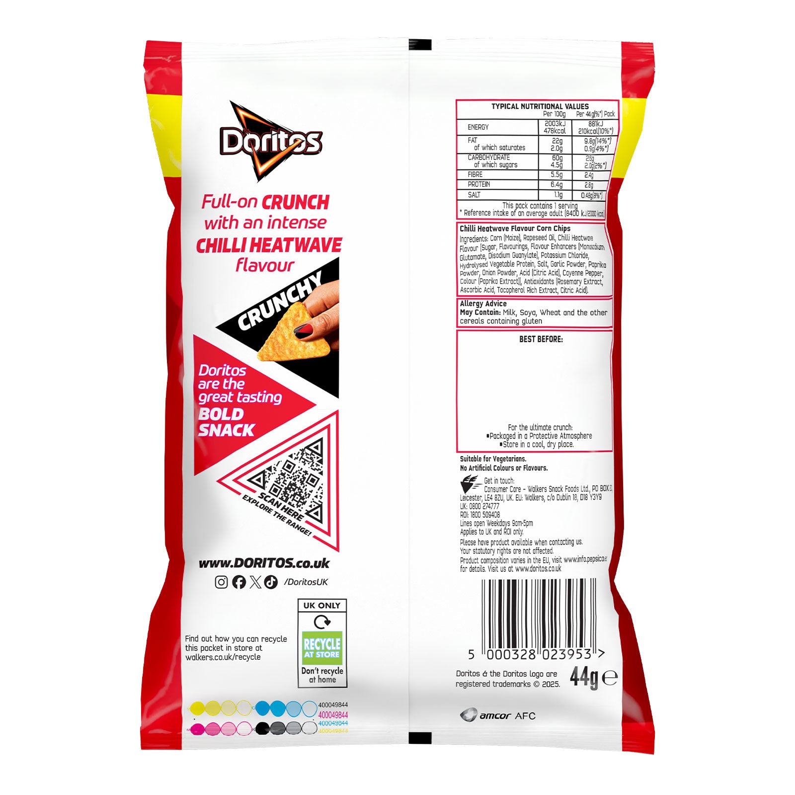 Doritos Tortilla Chips Tangy Cheese Chilli Heatwave Bundle 36 x 44g - Image 5