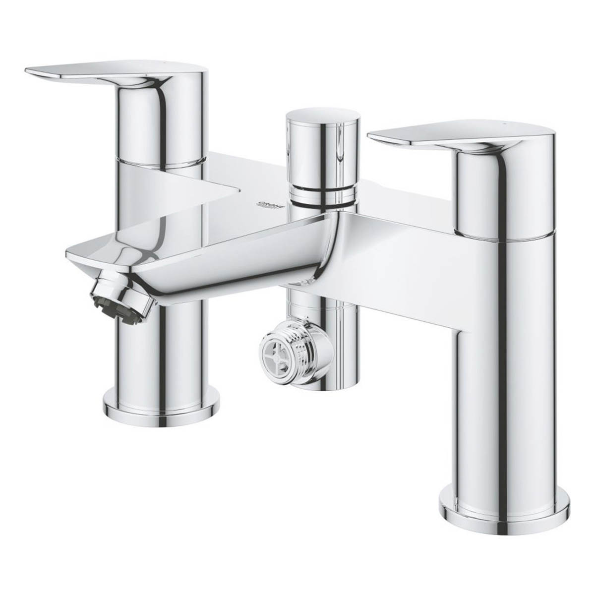 Grohe Bath Filer Shower Mixer Tap Chrome Double Lever 1/4 Turn Operation - Image 3