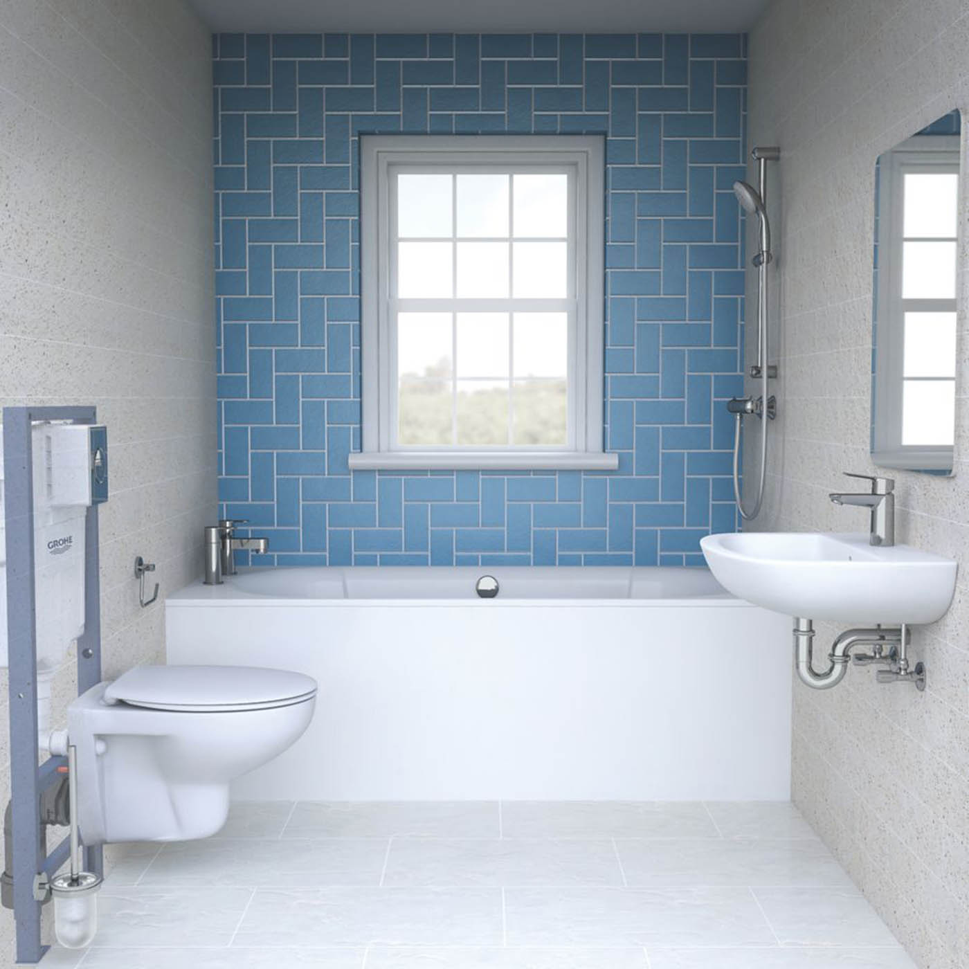 Grohe Wall-Hung Toilet Support Frame for Solido 3-in-1 Dual-Flush 1130mm - Image 3