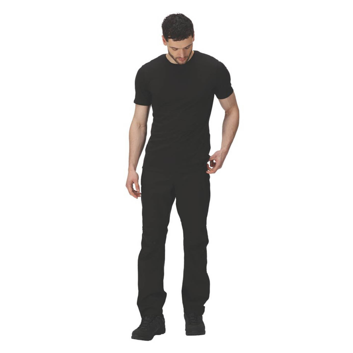 Regatta Work Over Trousers Mens Black Waterproof Breathable 3X Large 43W 32L - Image 5