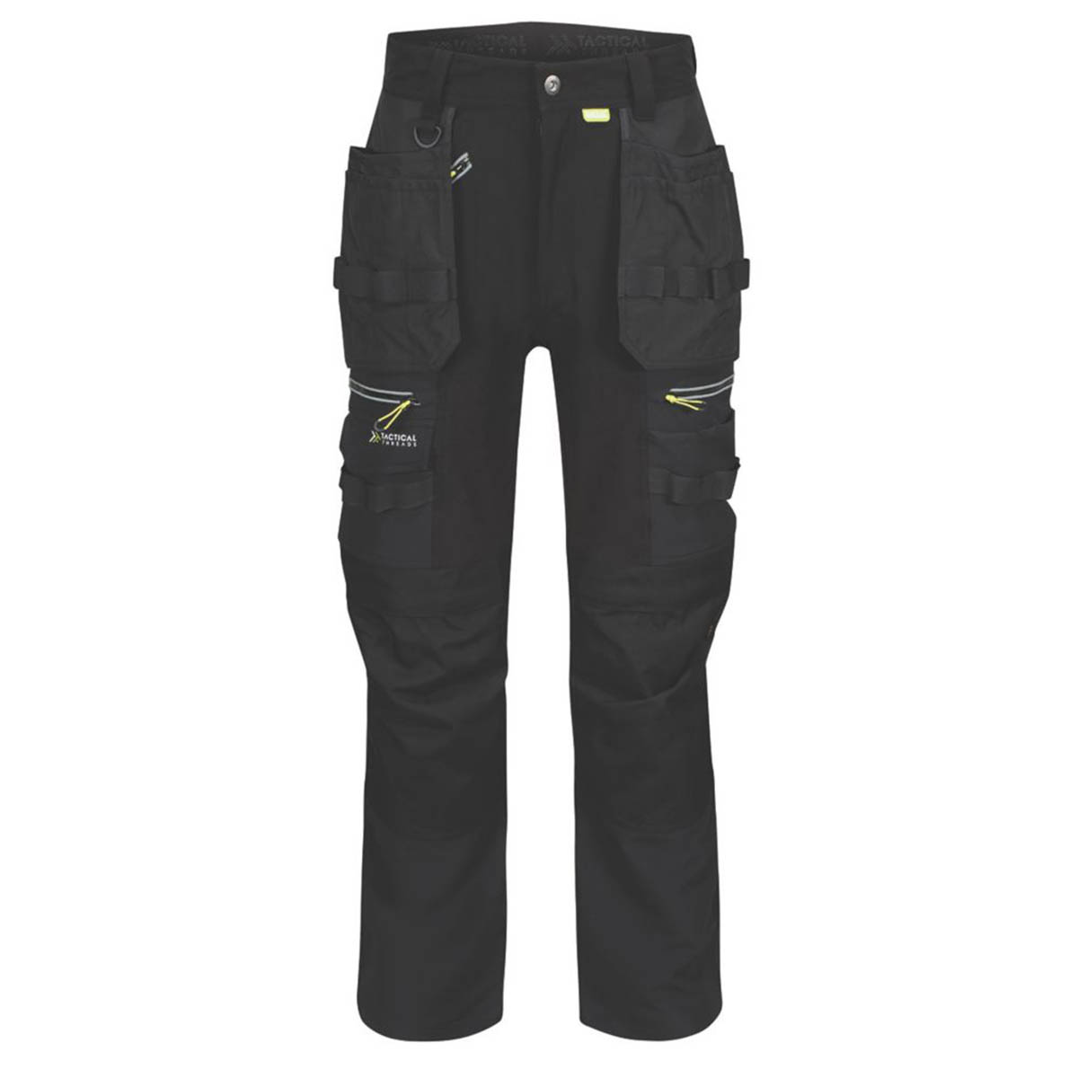 Regatta Work Trousers Mens Classic Fit Black Stretch Multi Pockets 46W 33L - Image 1