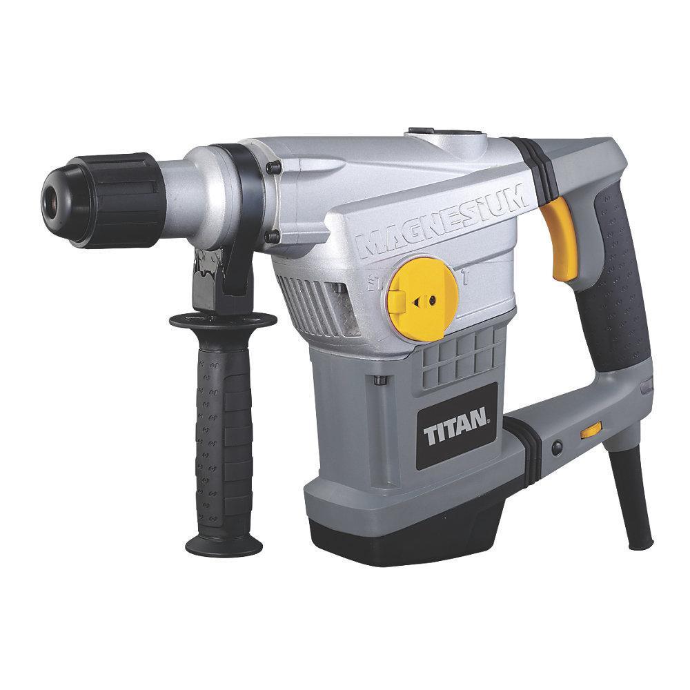 Titan Electric Hammer Drill SDS Max Drill TTB571SDS Brushed 1250W 230-240V - Image 1