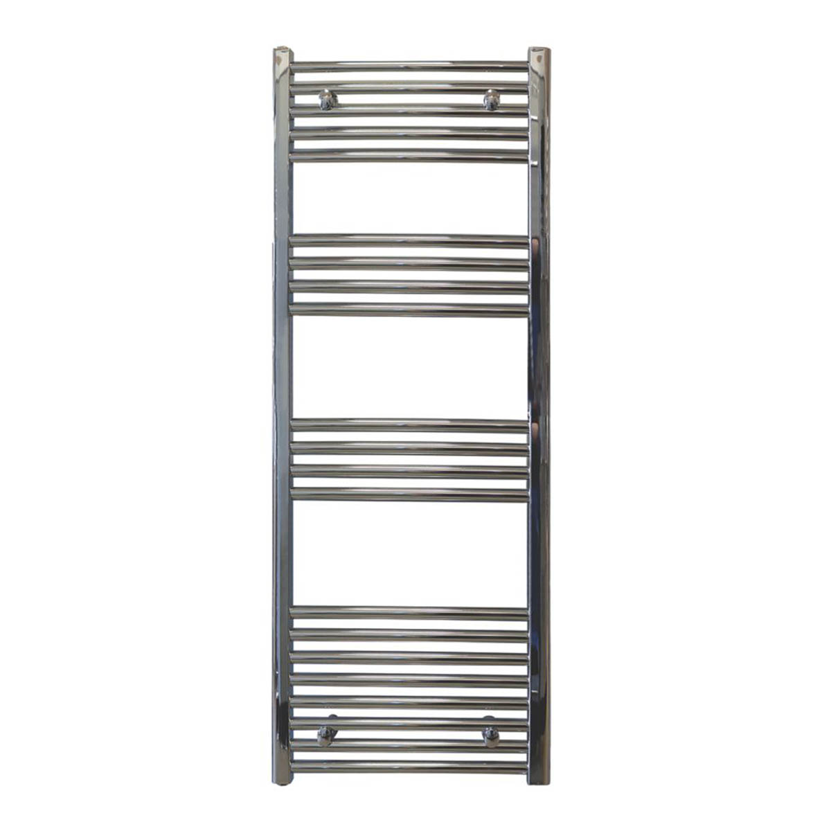 Towelrads Towel Rail Radiator Chrome Flat Bathroom Warmer Ladder H120xW60cm - Image 1