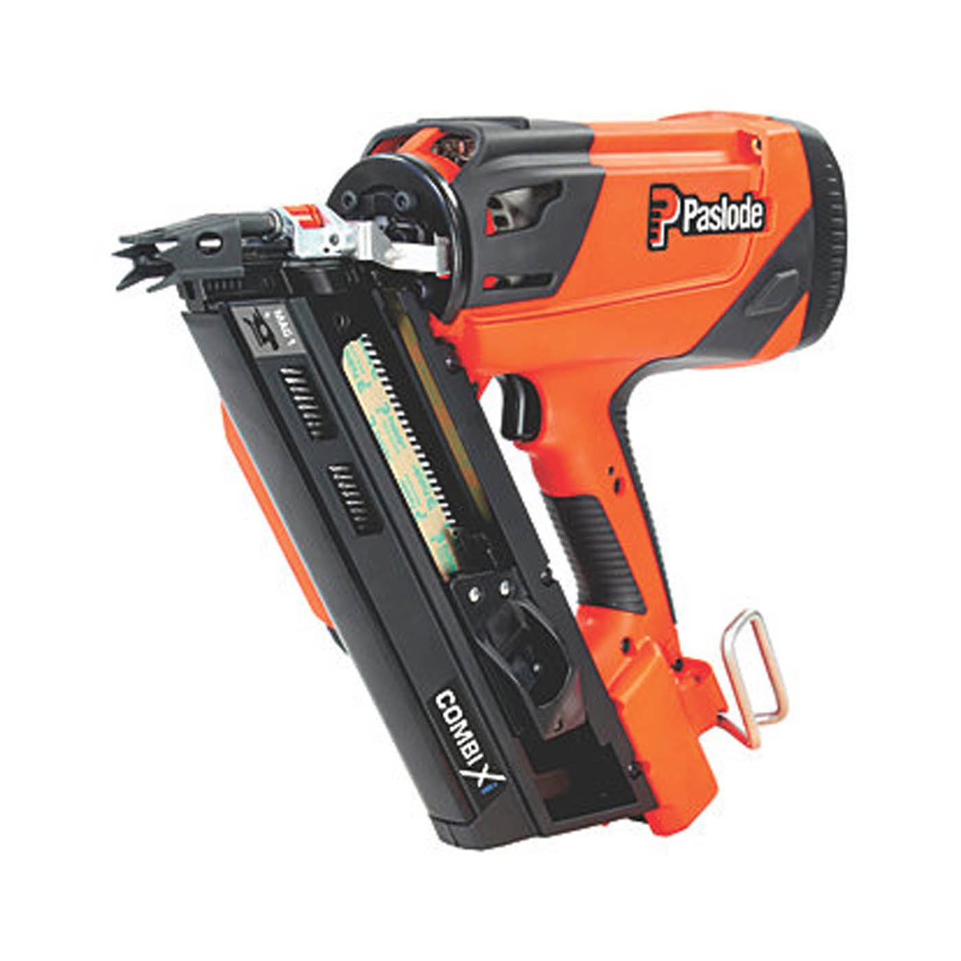 Paslode Gas Nail Gun 7.4V 2.1Ah Lithium Combi Xi First Fix 90mm Angled Ergonomic - Image 1