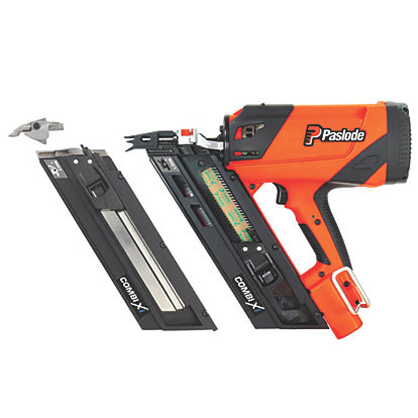 Paslode Gas Nail Gun 7.4V 2.1Ah Lithium Combi Xi First Fix 90mm Angled Ergonomic - Image 3