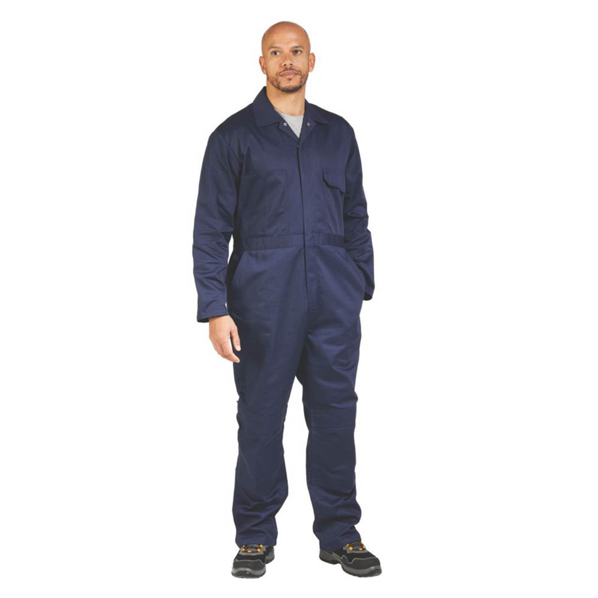 Site Almer Mens Coveralls Workwear 6 Pockets Navy Blue Medium 49" Chest 31" L - Image 4