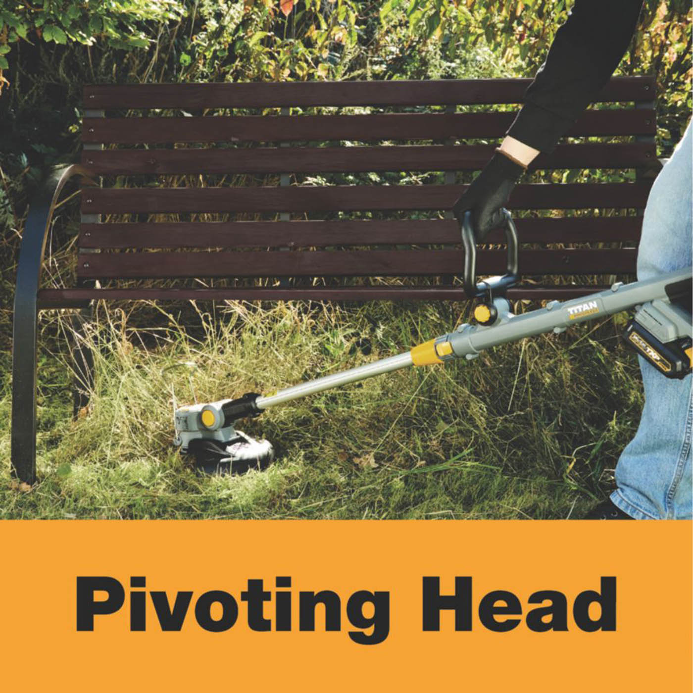 Titan Grass Trimmer Cordless 18V 2.0Ah Li-Ion TTI1199GGT Brushless Garden Cutter - Image 5