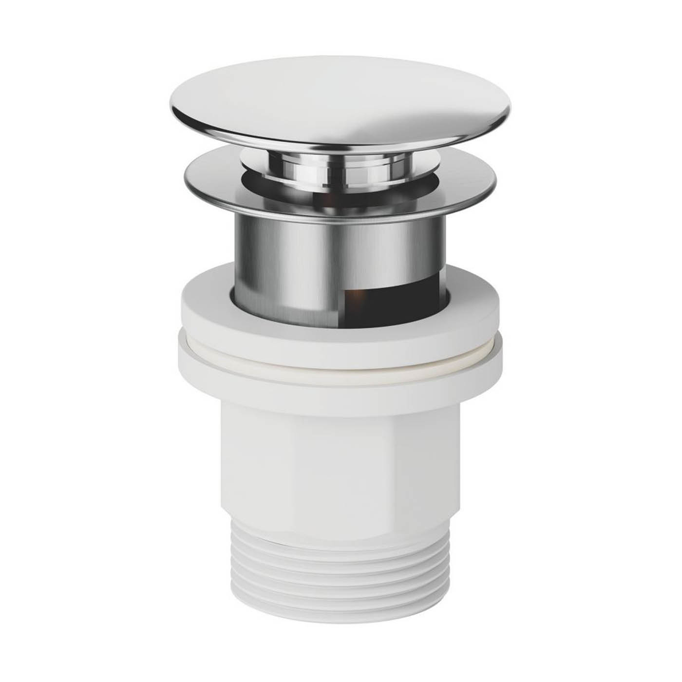 Swirl Basin Pillar Taps Chrome Single Lever Compact Deck Mounted Modern 120mm - Image 2
