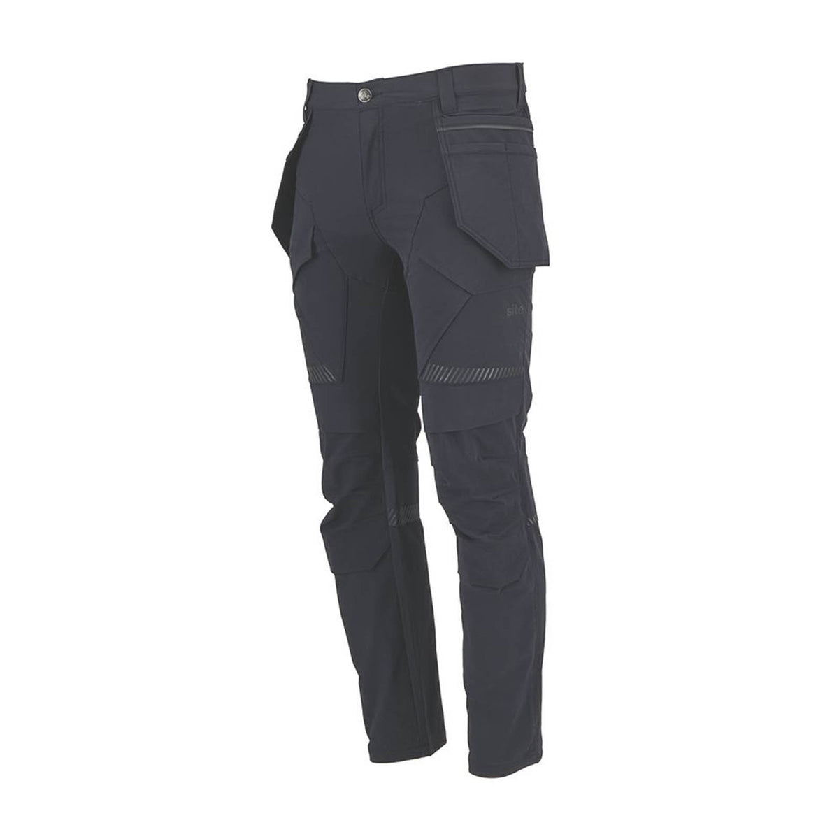 Site Varnik Stretch Work Trousers Black 38" W 32" L - Image 1