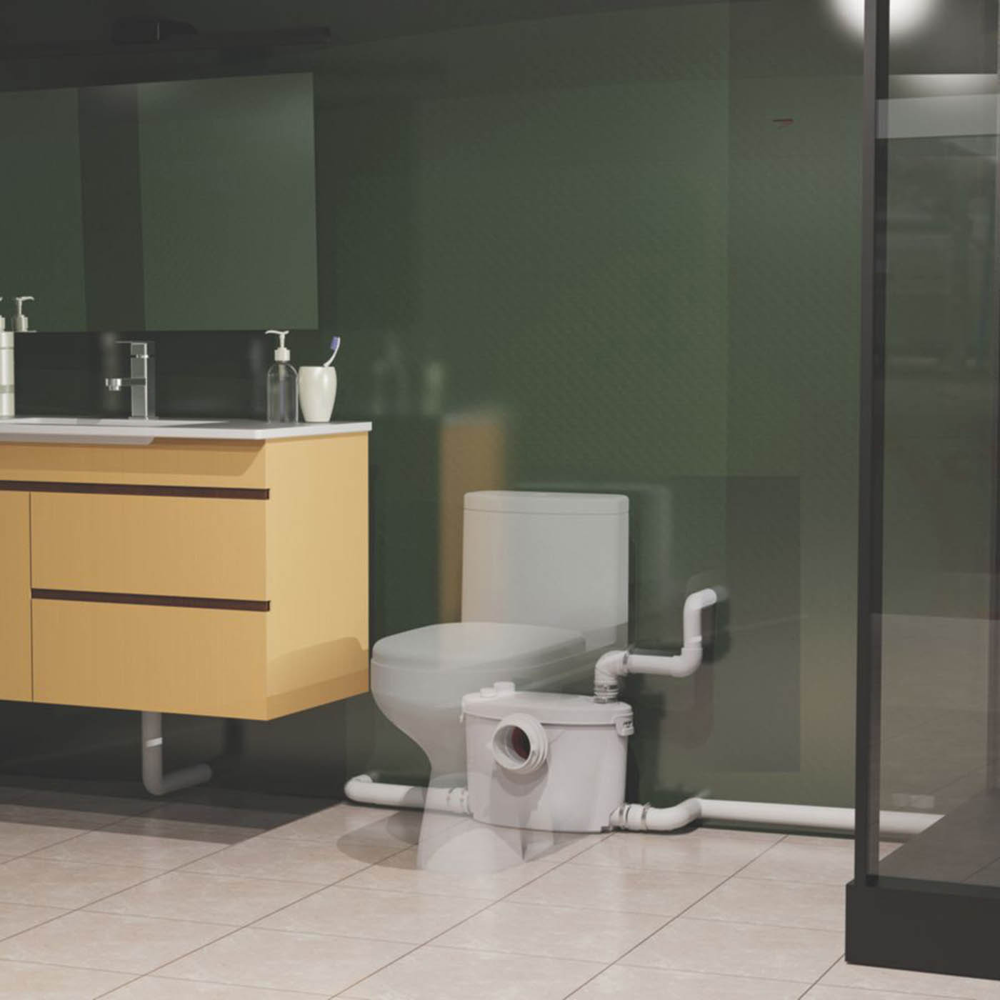 Flomasta Macerator Pump WC Bathroom Shower Basin Top Outlet Quiet 400W - Image 5