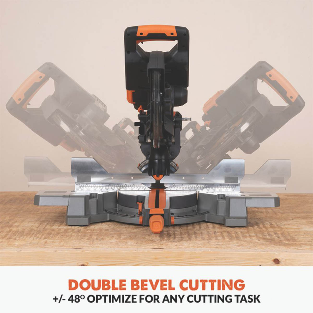 Evolution Sliding Mitre Saw Cordless R255SMS-DB-Li 255mm 36V Li-Ion - Body Only - Image 4