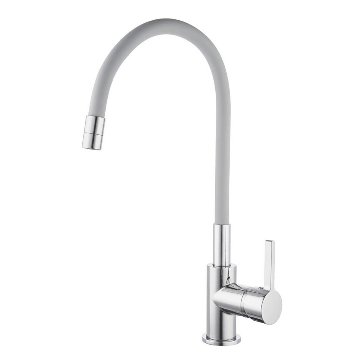 Kitchen Sink Tap Mono Mixer Chrome Pull Out Single Lever Swivel Spout Faucet - Image 1