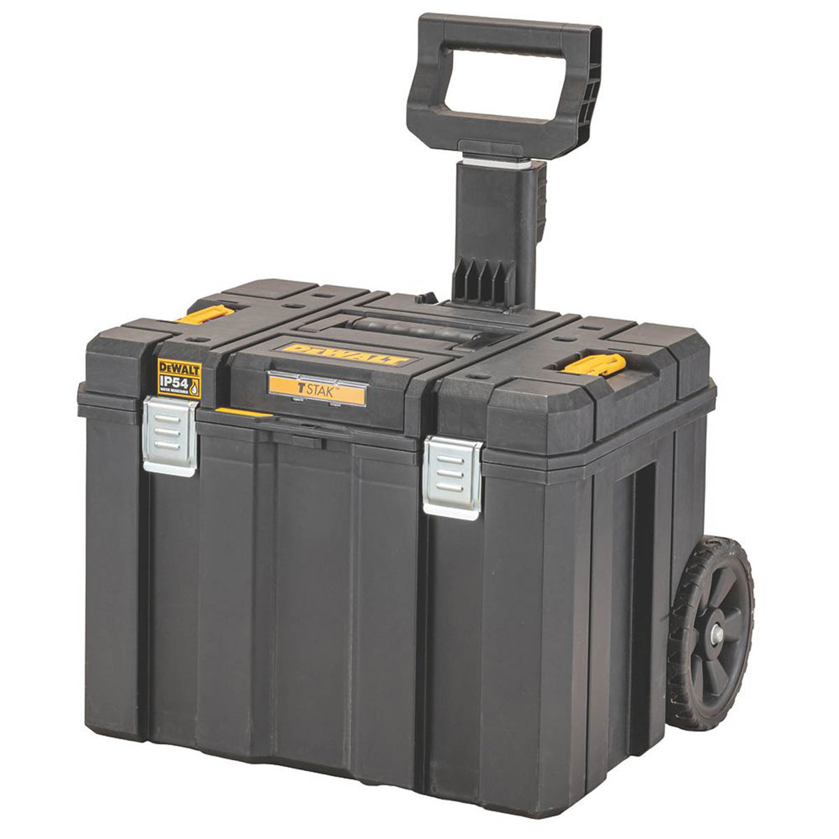 DeWalt Tool Storage Box TSTAK 20" With Wheels Telescopic Handle 2 Compartments - Image 2