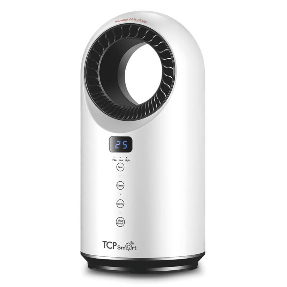 Heater And Fan Electric Smart Oscillating White Portable With Timer 1500W 240V - Image 1