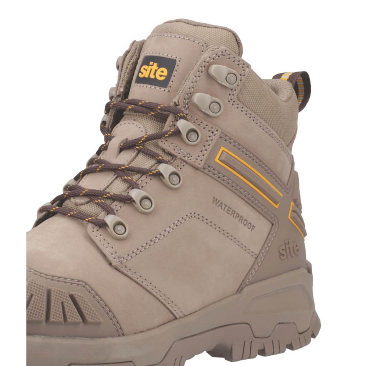 Site Safety Boots Mens Standard Fit Natural Waterproof Shoes Steel Toe Size 12 - Image 5